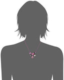 Harlem Graffiti Cluster Stone Bib Necklace, 16.5 3 Extender