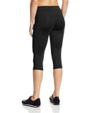 Side Piped Tight Capri Pant Blackblack Xlarge