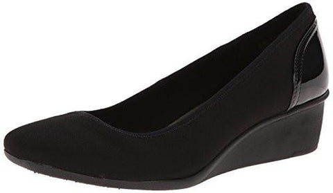 Sport Wisher Fabric Wedge Pump Black 75 M Us