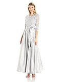 Ballgown With Lace Bodice, Gray, 8