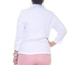 ThreeQuarterSleeve Pleated Top Size Xl