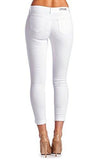 White Destroyed Ripped Skinny Jeans 3