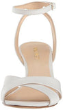 Nine West Kami Leather Wedge Sandal White 85 M Us