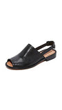 Rachel Comey Persea Slingback Sandals, Polished Black, 8 Bm Us