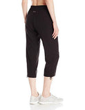 Calvin Klein Performance Shirred Bottom Crop Pant 23 Inseam Black Xl