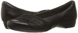 Blanche Cacee Flat Black Leather 7 M Us