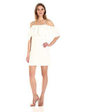 Aloha Classic Crepe Off Shoulder Dress White Wash 12