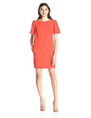 Salome Luxe Drape Dress Coral 8