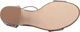 Rania Grey Satin Sandal