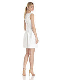 Taylor Dresses Sleeveless Fit And Flare Dress, White, 10