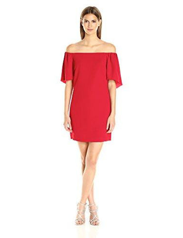 Zeal Classic Crepe Off Shoulder Dress Ruby Rose 6