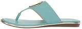 Gia Leather Flipflop Turquoise 8 M Us