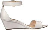Nine West Prettysis Synthetic Wedge Sandal White 8 M Us