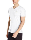 Lacoste Short Sve Jersey Pima Regular Fit V Neck Tshirtwhite6