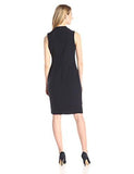 Sleeveless Sheath Dress, Navy, 6