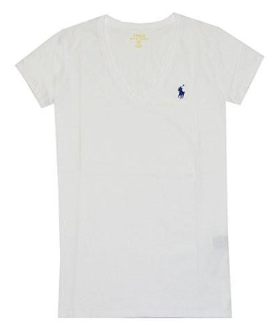 Polo Ralph Lauren Pony Logo Vneck Tee Xlarge White