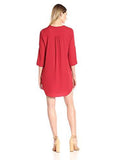 Karen Kane RollUp Sleeve Dress, Tomato, Xs