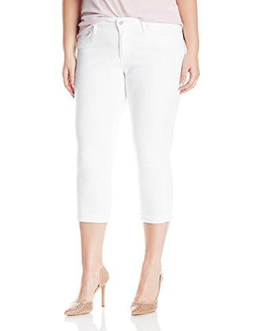 Signature By Levi Strauss & Co Plus Size Modern Capris White 20