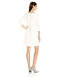 Taylor Dresses Pebble Novelty Jacquard Fit And Flare Dress, Ivory, 10