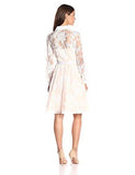 Eliza J Long Sleeve Shirtdress, Off White, 8