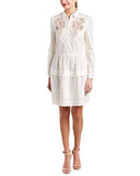 Long Sleeve Medallion Dress, Snow, 6