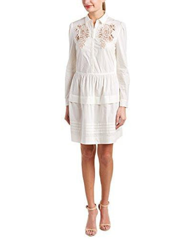 Long Sleeve Medallion Dress, Snow, 6