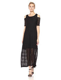 Nine West Lace Cold Shoulder Maxi Black 16