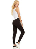 Sweatyrocks Leggings Cutout Skinny Tights Ripped Yoga Workout Pants Black Small