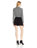 Bcbgeneration Pocket Front Romper Black Heather Grey Medium