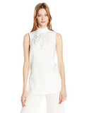 Jaya Sleeveless Colette Doubleluxe Top With Embellishment White Wash 6