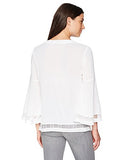 Gossip Bell Sleeve Top White L