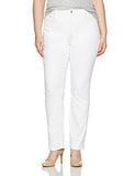 Plus Size Marilyn Straight Leg Jeans, Endless White, 20W