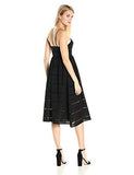 Eyelet Lace Dress, Black, 10