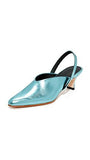 Rachel Comey Wext Slingback Pumps, Metallic Blue, 8.5 Bm Us