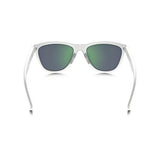 S Moonlighter Polarized Sunglasses, Polished White/Jade Iridium
