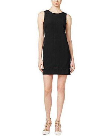 Lindsey Sleeveless Shift Dress XSmall, Deep Black