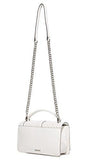 Chevron Quilted Cross Body Bag, Optic White, One Size