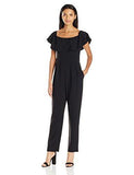 Ruffle Jumpsuit, Black, 4