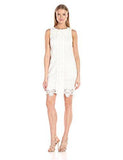 Chemical Burn Out Lace Shift Dress, White, 6