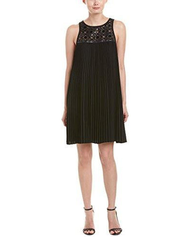Lynelle Chic Drape Pleated Dress Black 8