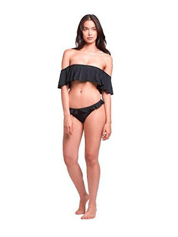 Cove Flutter Swim Top Black M Swimwear Bikini Black