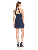 Halter Fit And Flare Dress Dark Navy 4