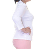 ThreeQuarterSleeve Pleated Top Size Xl