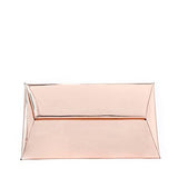 Bysummer Markfran Metallic Envelope Clutch Rose Gold