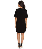 LaceUp Shirttail Dress, Black, Xl