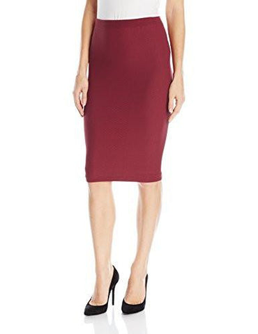Eneration Seamless Midi Skirt Dark Rouge Ml