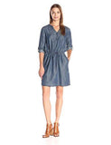 Long Sleeve Mitchell Dress, Tencel Denim Dark 100% Lyocell, Large