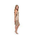 Short Strapless Cocktail Dress Z106 0, Beige