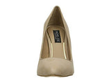 Trix Nude Kid Suede/Baby Calf High Heels