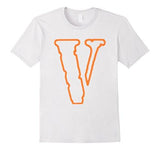 S Vlone Neon Tshirt Medium White